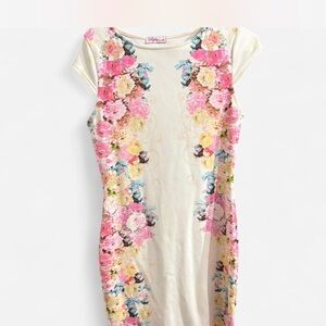 Floral Cap Sleeve Dress